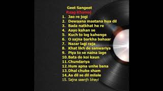 Raag Khamaj based hindi film songs [upl. by Anirbed753]