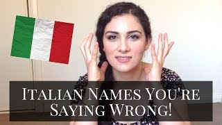 LEARN ITALIAN How to Pronounce Italian Names Part 1 [upl. by Allegna]