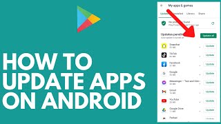 How to Update All Apps On Android Quick amp Easy  Android Tutorial [upl. by Schifra]