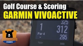 Garmin Vivoactive  How To Use Golf Activity [upl. by Grondin937]