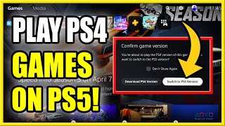 How to DOWNLOAD and PLAY PS4 Games on PS5 amp Switch Between Game Versions Fast Method [upl. by Ardnoyek]