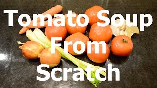 Fresh Tomato Soup from Scratch Recipe [upl. by Jobey]