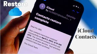 How to Restore Contacts from iCloud on iPhone [upl. by Shumway]