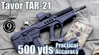 IWI Tavor TAR21 to 500yds Practical Accuracy [upl. by Atenahs]