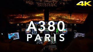 PARIS  A380 LANDING 4K EXTENDED [upl. by Phelips]