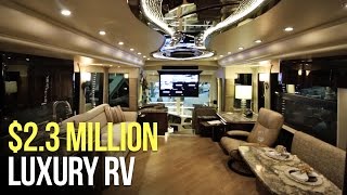 23 MILLION Motorhome RV Tour  Millennium Prevost [upl. by Akihsar32]