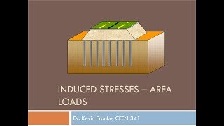 CEEN 341  Lecture 14  Induced Stresses Beneath Area Loads [upl. by Pachston]