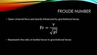 Overview of the Froude Number [upl. by Damicke]