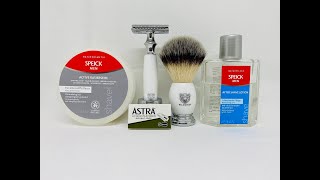 Klassische Rasur  WLDOHO YVU Set Speick Men Shaving Soap and After Shave [upl. by Ecire394]