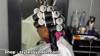 THE MAGICAL ROLLERS NATURAL HAIR ROLLER SET [upl. by Pero]