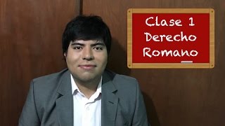 Derecho Romano clase 1 [upl. by Aerdnael]