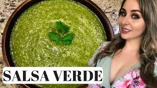 Mexican Salsa Verde How To  3 Step Recipe [upl. by Haerb]