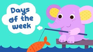 Days of the Week Song for Kindergarten Kids  Children Songs with Lyrics  Kids Academy [upl. by Norina]