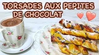 Recette Torsades chocolat I Twisted pastries recipe 🍫 Eng amp Fr subs [upl. by Maharba]