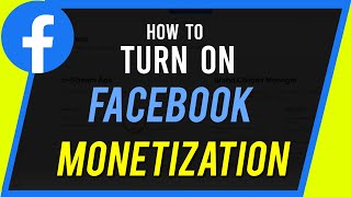 How to Turn on Facebook Monetization [upl. by Rovelli3]