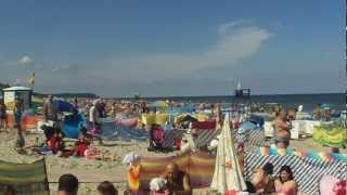 Ostsee Strand Międzywodzie Polen in der Hauptferienzeit [upl. by Jeramey]