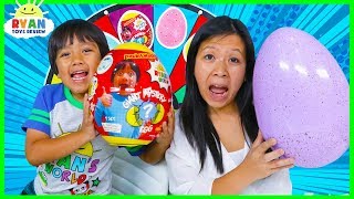 3 Color Egg Surprise Toys Mystery Wheel Challenge [upl. by Nyladnewg]