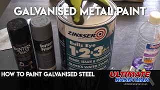 How to paint Galvanised steel [upl. by Ahsinauj]