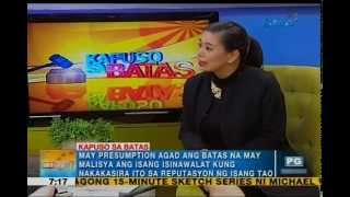 Atty Gaby Concepcion discusses grounds for online libel  Unang Hirit [upl. by Aihsemak]