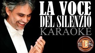 LA VOCE DEL SILENZIO KARAOKE [upl. by Saxe87]