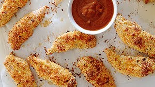 Oven Baked Chicken Tenders  Chicken Strips [upl. by Elbas]