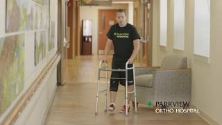 Using a Walker Sitting and Standing – Non WeightBearing [upl. by Aidnic]