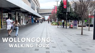 4K Wollongong City  Walking Tour Sydney Australia [upl. by Arakahs]