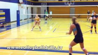 Beginner Volleyball Passing Drill Pass amp Go [upl. by Hsaka]