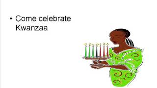 Seven Days of Kwanzaa With Lyrics [upl. by Eedolem915]