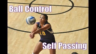 Volleyball Solo Drills Passing [upl. by Aifoz]