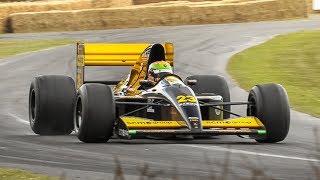 1992 Minardi M191B F1 w Lamborghini 35L V12 Engine in action at FoS 2019 [upl. by Brandais123]