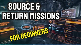 Elite Dangerous Source And Return Missions For Beginners [upl. by Nelon]