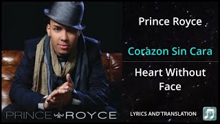 Prince Royce  Corazon Sin Cara Lyrics English Translation  Dual Lyrics English and Spanish [upl. by Ardnaek]