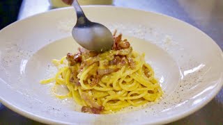 How to Make Pinas Spaghetti alla Carbonara  Pasta Grannies [upl. by Oly]