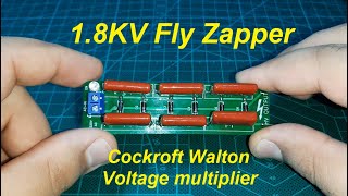 1850V Cockroft Walton Voltage Multiplier  Bug Zapper Circuit [upl. by Seabrook735]