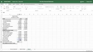 Excel Tutorial How to Make a Balance Sheet [upl. by Ydwor857]