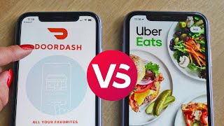 Uber Eats vs DoorDash order test and app comparison [upl. by Bounds]