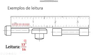 METROLOGIA  Régua Graduada polegada [upl. by Eniamrehs]