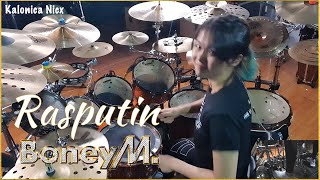 Boney M  Rasputin  cover  Drum amp Bongo by Kalonica Nicx [upl. by Lilli]