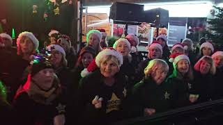 WHAT CHRISTMAS MEANS TO ME Rock Choir at Birkdale Lights Switch On 1st December 2024 [upl. by Elleuqram]