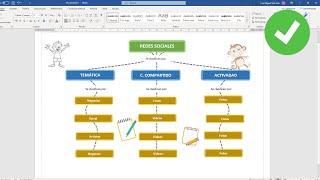 Como crear un mapa conceptual en WORD [upl. by Trebmal]