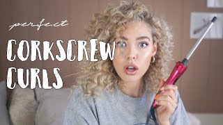 Perfect CORKSCREW CURLS  ALL you need to know [upl. by Dranik850]