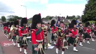 The Linlithgow Marches 2019  The Royal Regiment of Scotland  Part 18 4KUHD [upl. by Atnuahs]