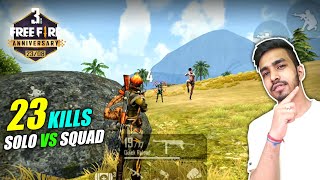 23 KILLS WITH NEW CHARACTERS  FREE FIRE 3rd ANNIVERSARY SPECIAL GAMEPLAY [upl. by Anatole]