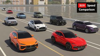 SUV SPEED Comparison  FASTEST SUV Comparison [upl. by Ibib]