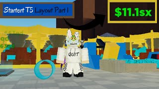 Factory Simulator  Starter T5 Layout  Roblox [upl. by Dagna]