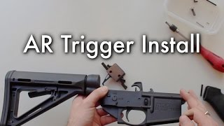 Installing a drop in AR15 Trigger  CMC Trigger Installation [upl. by Rosana]