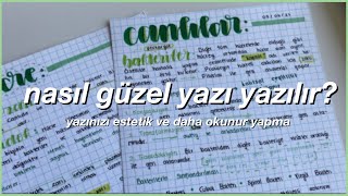 Nasıl Güzel Yazı Yazılır [upl. by Cyler]