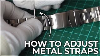 How to adjust Metal Watch Straps [upl. by Enitsrik]