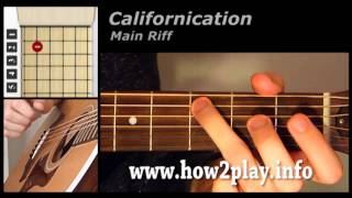 Californication Guitar Lesson  How to play californication [upl. by Lalitta]